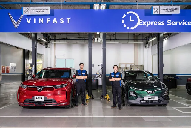 Khoang bảo dưỡng nhanh tại xưởng VinFast