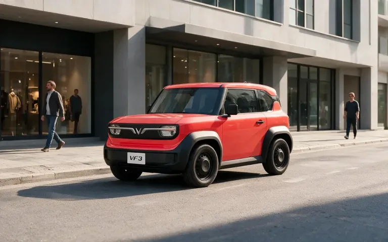 VF 3 &ndash; Dừng đỗ trước cửa h&agrave;ng chỉ trong một khoảng nhỏ