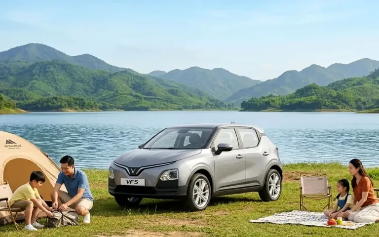 VF 5 – Một chiếc xe cho cả nhà: đi làm trong tuần, cắm trại cuối tuần.